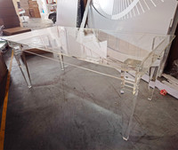 Transparente Rechteckige Moderne Design-Hochzeitstische aus Acryl für Bankette mit 4 Beinen