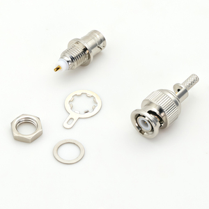 RF đồng trục 50ohm <span class=keywords><strong>BNC</strong></span> thẳng Uốn nối nam và nữ 75 Ohms <span class=keywords><strong>BNC</strong></span> solderable nối cho Video Transmitter - Product Image 4