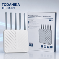 Punto de Acceso Inalámbrico para Exteriores TODAHIKA TH-OA870 AX3000 WiFi 6, Largo Alcance de 1KM, IP67, PoE