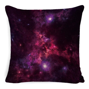 Cojines de sofá de estilo nórdico, cojines de cabecera de cama de estilo lujoso y ligero para sala de estar, fundas de cojín de lino con diseño de paisaje espacial. - Product Image 4