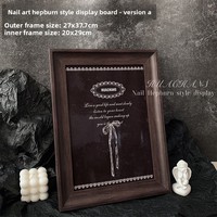 Présentoir de style Audrey Hepburn pour ongles, modèles d'ongles portables, livret de présentation de styles, accessoires de photographie, nouveau présentoir de table