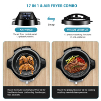 Fabricant Professionnel – Nouvelle Cocotte-minute et Friteuse à Air Intelligente 6L Tout-en-un avec Deux Couvercles