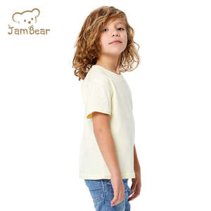 Vêtements bio pour garçon, t-shirts à manches courtes en coton bio, vente chaude <span class=keywords><strong>2021</strong></span>, t-shirt à manches courtes en gros, t-shirts pour enfants - Product Image 3