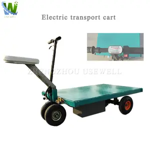 Chariot de transport électrique pliable à quatre roues, 1 unité, accessoire portatif d'un véhicule plat, pour entrepôt