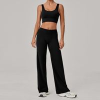 Nouvelle Collection : Ensemble de Sport 2 Pièces Personnalisé pour Femme – Soutien-Gorge de Sport et Legging Évasé Taille Haute à Séchage Rapide – Idéal Yoga, Activités de Plein Air et Gym