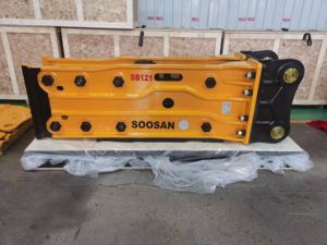 Soosan SB121 tipo superior martillo de roca silencioso martillo de roca hidráulico equipo de maquinaria pesada construcción repuestos gratis mangueras - Product Image 2