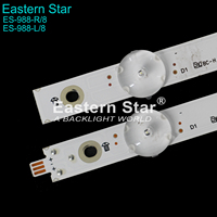 Rétroéclairage LED d'usine ES-988 IC-B-AOAG55DA39R, IC-B-AOAG55DA39L pour téléviseur Vizio 55 pouces, barre LED 8+8LED 10 pièces