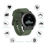 Reloj Deportivo Sunroad con GPS, Monitor de Ritmo Cardíaco y Recuperación, Seguimiento de Actividad Diaria, Logotipo Personalizado, Certificado a Prueba de Agua 100M, Cómodo
