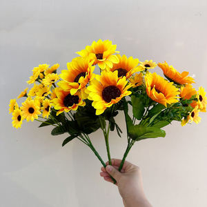 PT-SFL001 <span class=keywords><strong>Bouquet</strong></span> <span class=keywords><strong>de</strong></span> tournesols artificiels <span class=keywords><strong>de</strong></span> style européen, fleurs artificielles, style campagnard, accessoire <span class=keywords><strong>de</strong></span> photographie pour la maison, <span class=keywords><strong>bouquet</strong></span> <span class=keywords><strong>de</strong></span> <span class=keywords><strong>mariage</strong></span> - Product Image 2