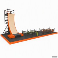 Ensemble d'équipement d'entraînement pour parcours d'obstacles Ninja Chowchowplay pour les clubs sportifs pour enfants, certifié EN1176 ASTM, usine de 30 000 m²