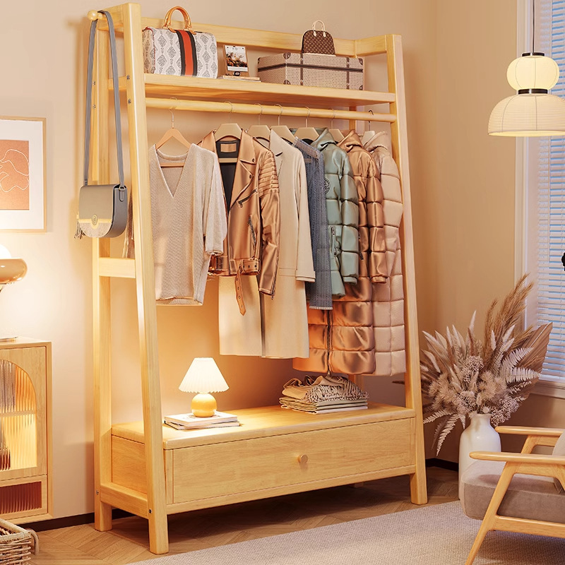 Natural wood color [Single drawer]