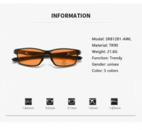Nouvelle monture de lunettes de sport TR90 avec pieds réglables pour hommes et femmes lunettes anti lumière bleue à la mode et à la mode