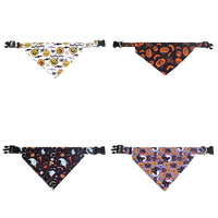Collier pour chien et chat à thème Halloween avec motifs animaux, décorations chauves-souris et citrouilles, en plastique, nylon et polyester
