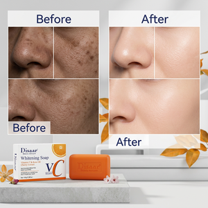Sabun Pemutih Vitamin C Disaar Dengan Ekstrak Ceri, Pembersih Pencerah Untuk Wajah & Tubuh - Product Image 4