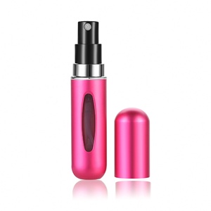Travel <b>Mini</b> Portable Size 5ML Metal Empty Revolving <b>Perfume</b> Spray Bottle <b>Perfume</b> Atomizer Aluminum Spray Refillable Bottles - Product Image 2