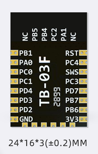 โมดูล Ai-Thinker HOT รุ่น TB-03F BlE 5.0 แบบ Mesh Pins สำหรับ ESP-12F/ESP-12S - Product Image 4