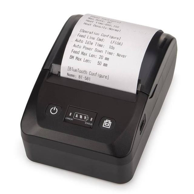Hot Portable Mini Thermal Inkjet Printer Android IOS Compatible Built-in Thermal Printer for Handheld Machinery Industrial Equipment