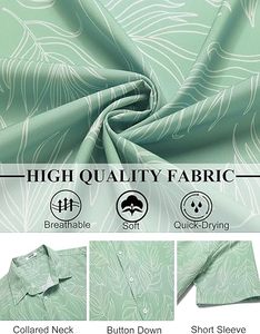 Camisas Hawaianas <span class=keywords><strong>para</strong></span> <span class=keywords><strong>Hombre</strong></span>, Manga Corta, con Botones, Estilo Aloha, <span class=keywords><strong>Ropa</strong></span> Casual de <span class=keywords><strong>Playa</strong></span> - Product Image 2