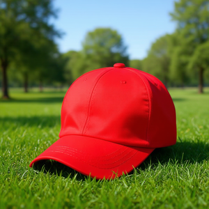 Cappellino da Baseball Rosso Brillante, Colore Unico, Unisex, per Sport all'Aperto - Product Image 2