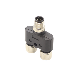 Connecteur étanche M12 Y Splitter 4 broches mâle femelle Aviation Socket pour champ d'alimentation Code filaire pour ligne de production - Product Image 3