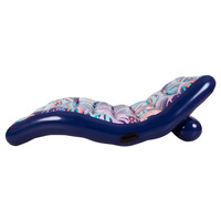 Chaise longue gonflable d'extérieur pour adultes, flotteur de piscine, radeau flottant, chaise longue aquatique