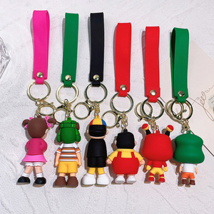 3D PVC Anime llavero Kawaii dibujos animados de goma <span class=keywords><strong>El</strong></span> <span class=keywords><strong>Chavo</strong></span> transfronterizo VIERNES NOCHE divertido juguete llavero bolsa colgante llavero - Product Image 2