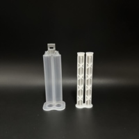 Seringue double époxy manuelle 24 ml, cartouches d'injection 1:1 avec piston TPU/PE