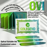 Encre optique variable GDLEGEND B5, changeant de vert à bleu, pour documents de sécurité, encre OVI