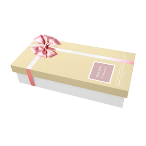 Scatole rigide di lusso fatte a mano su misura per abito da sposa e abito da sera di lusso con nastro - Product Image 6