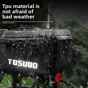 TOSUOD可定制大容量后行李架防水自行车储物袋，带EVA材料 - Product Image 5