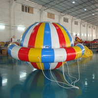 Vente chaude, tube gonflable rotatif UFO à usage commercial pour les divertissements aquatiques, bateau disco rotatif gonflable pour l'eau