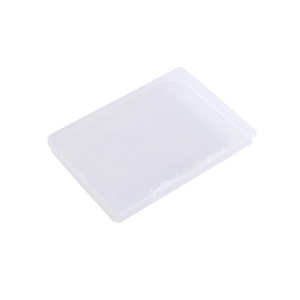 กล่องเก็บของพลาสติกใส 21.8x15.8x1.7 ซม. ทรงสี่เหลี่ยมผืนผ้า มีฝาปิด สำหรับจัดเก็บของเล่น รุ่น B03 วัสดุ PP ผลิตจากเจ้อเจียง - Product Image 4