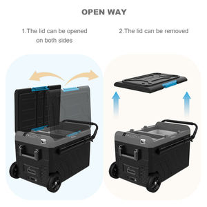 야외 캠핑용 휴대용 12V 24V 차량용 냉장고 압축기 싱글 존 32L 40L 50L 60L 미니 냉동고 - Product Image 5