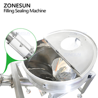ZONESUN ZS-FS06 automatique forme verticale épices détergent poudre sac pochette remplissage scellage Machine d'emballage avec tarière chargeur