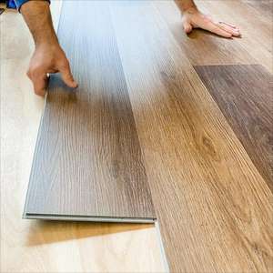 Suelo de Vinilo de Lujo con Aspecto de Madera Impermeable de 4 mm, 5 mm, 6 mm, 7 mm, 8 mm, Sistema de Clic, PVC, SPC, LVP, con IXPE - Product Image 1