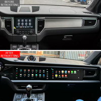 Reproductor Multimedia con Pantalla de Control para el Pasajero de la Consola Central, Versión Mejorada 2014-2018, Accesorios Modificados para Porsche Macan
