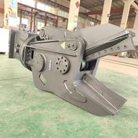 Cisaille hydraulique rotative monocylindre LISEN 10-15 tonnes pour excavatrice, coupe-ferraille, lame résistante à l'usure, capacité de coupe 85 tonnes