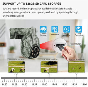 EF VISION 4G Sim Camouflage PTZ Caméras solaires Vision nocturne Enregistrement vidéo <span class=keywords><strong>automatique</strong></span> Message Push IP66 Caméra de <span class=keywords><strong>chasse</strong></span> étanche - Product Image 4