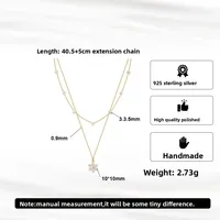 Nouveau collier en argent sterling fin personnalisé avec perle d'eau douce, plaqué or 925, fleur en nacre, bijoux pour femmes