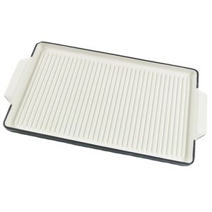 Bandeja <span class=keywords><strong>para</strong></span> <span class=keywords><strong>Hornear</strong></span> y Parrilla de Hierro Fundido Esmaltado de Dos Colores, Fácil de Limpiar - Product Image 3