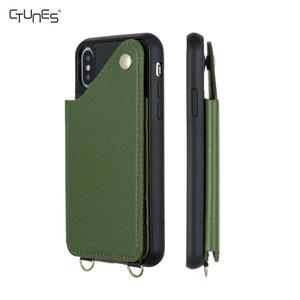 Desmontable hombro Crossbody <span class=keywords><strong>de</strong></span> cuero collar caja del teléfono celular con correa ranura para <span class=keywords><strong>tarjeta</strong></span> <span class=keywords><strong>monedero</strong></span> para iPhone X/XS - Product Image 4