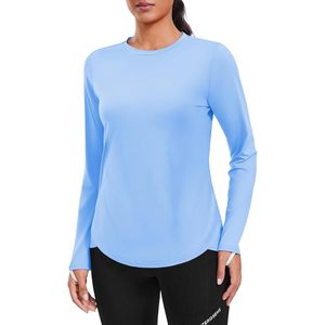 Camiseta de manga larga de secado rápido con protección solar UPF 50 para actividades al aire libre para mujer - Product Image 1