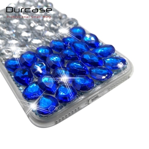 Đáng yêu Bling tinh thể kim cương Rhinestone đầy đủ Bìa <span class=keywords><strong>3D</strong></span> đá cứng trở lại điện thoại di động Trường hợp đối với Samsung Galaxy S22 S23 cộng với s22u - Product Image 4