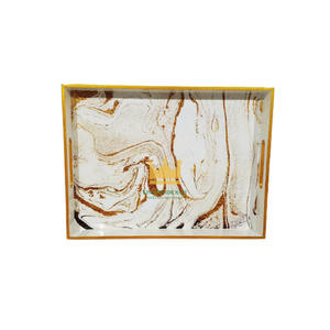 Plateau de service en rotin de haute qualité avec peinture laquée, fabriqué au Vietnam, prix abordable - Product Image 5