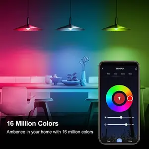 Tuya Smart Life APP control RGB y blanco frío blanco cálido GU10 WiFi Smart LED bombilla 4,5 W lámpara