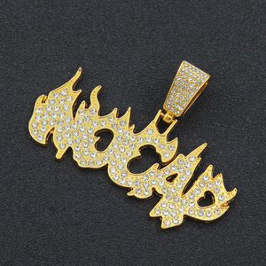 NL2119 Chaîne à maillons cubains Catena a maglie cubane Miami in oro per donna Collana a maglie cubane iniziale in oro per donna - Product Image 4