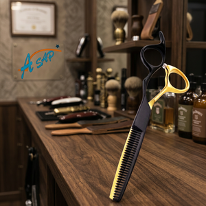 Professional 6" Rainbow Pet Hair Scissors Set 420c Stainless Steel Long Handle Right-Handed Sharp Tip Adjustable Styling Tools - Product Image 2