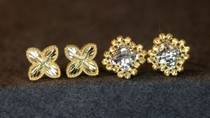 Pendientes de Oro de 18k de Lujo Xinfly, Juego de Joyería para Novia, Regalo de Boda con Diamantes, Hipoalergénicos y Duraderos para Piel Sensible - Product Image 2