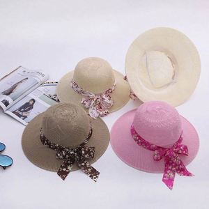 Female Seaside Sunshade Summer Wholesale Wide Brim Knitted Raffia <b>Straw</b> Bucket <b>Hats</b> - Product Image 1