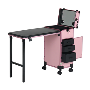 OEM/ODM Offre Spéciale rose bureau <span class=keywords><strong>de</strong></span> maquillage à la mode pour les manucures plusieurs couches mobile vernis à ongles espace bonbons manucure bureau - Product Image 2